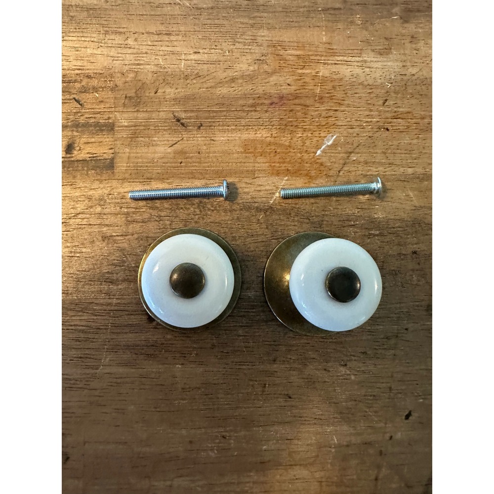 Vintage Ceramic Knob/Drawer pulls, set of 2